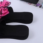Women's Fashion Casual Bow Wedge Beach Slippers 25745246C