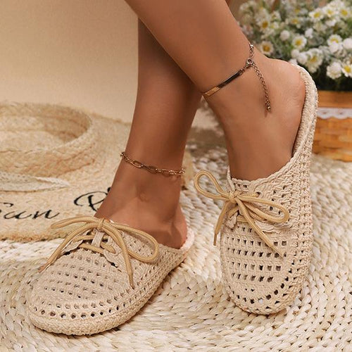 Women's Lace-Up Casual Breathable Beach Slippers 55653260S