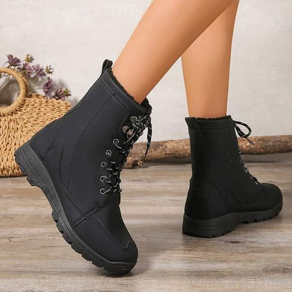 Women's Warm Lace-Up Ankle Boots 30691997C