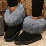 Women's Plush-Lined Warm Snow Boots 51049131C