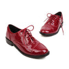 Women's Casual Patent Leather Lace-Up Flats 58206821S