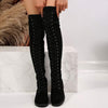 Women's Suede Over-the-Knee Boots 30258485C