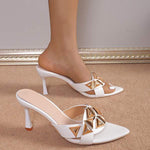 Women's High Heel Pointed Toe Sandals 97438234C