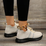 Women's Casual Flying Mesh Lace-Up Sneakers 30295005S