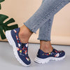 Women's Casual Christmas Print Thick Sole Sneakers 50915801S