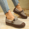 Women's Casual Plush Lined Flat Cotton Shoes 93367676S