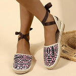 Women's Vintage Ankle Strap Flat Espadrilles 28800271S