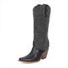 Women's Fashion Faux Shearling Knee-High Western Boots 14488746S