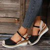 Women's Casual Hollow Strap Wedge Sandals 90955061S