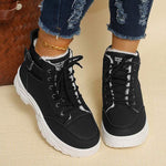 Women's High-Top Fleece-Lined Warm Winter Sneakers 28060122C