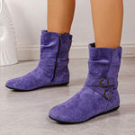 Women's Suede Ankle Boots 86882259C