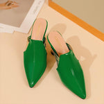 Women's Fashionable Pointed Toe Shaped Heel Slippers 40692083S