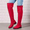 Women's Suede Over-the-Knee Boots 40238816C