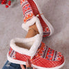 Women's Casual Fashion Color-Block Fur Shoes 28906907C