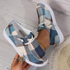 Women's Lace-Up Casual Plaid Flat Canvas Shoes 06532324S