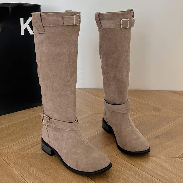 Women's Chunky Heel Slouchy Boots 05929680C