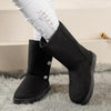 Women's Casual Pearl Decorated Mid-calf Snow Boots 92779322S