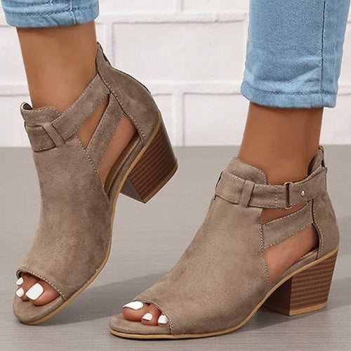 Women's Chunky Heel Buckle High Heel Sandals 33998205C