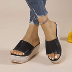 Women's Platform Single Strap Wedge Slide Sandals 98967562C