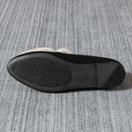Women's Casual Fashion Metal Buckle Plush Flat Shoes 46006650S