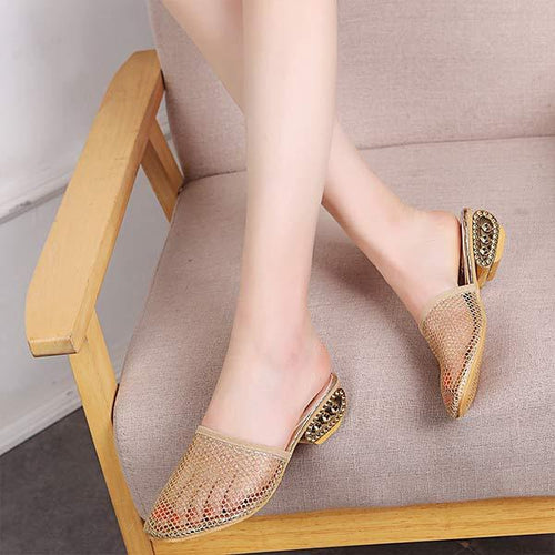 Women's Fashion Sexy Lace Mules 29507984C