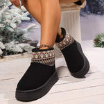 Women's Ethnic Style Warm Snow Boots 10370016C