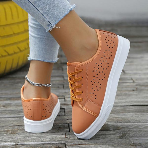 Women's Casual Hollow Round Toe Sneakers 46738087S