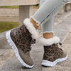 Women’s Leopard Print Plush Casual Snow Boots 38158373S