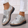 Women's Thick-Soled Fashion Lace-Up Shoes 37967374C