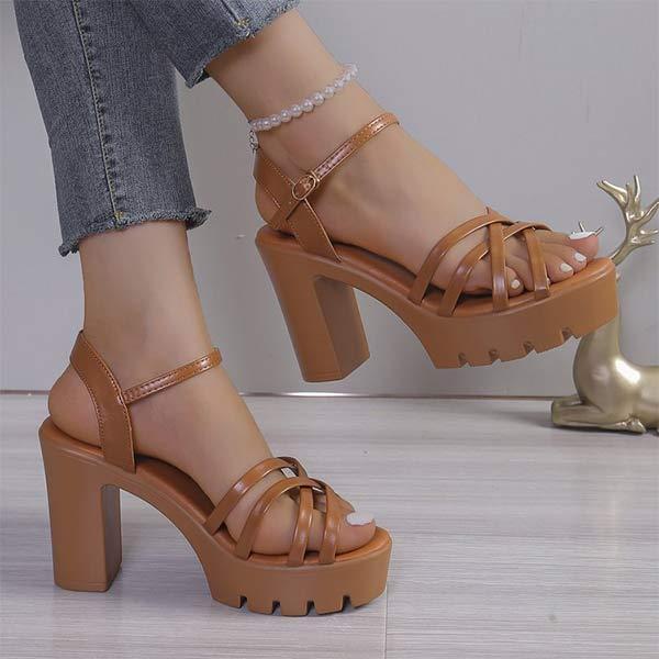 Women's Ultra High Heel Platform Sandals 32769439C