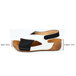 Women's Color Block Casual Beach Wedge Sandals 44918959S