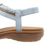 Women's Bohemian Round Toe Beach Flat Sandals 15646316S