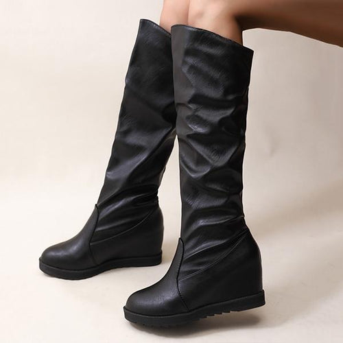 Women's Casual Wedge Knee Boots 18270779S