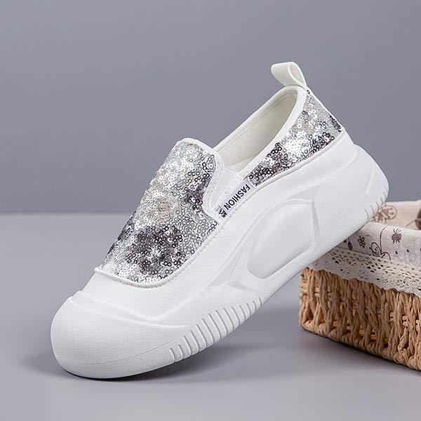 Women's Sequin Platform Loafers 45276307C
