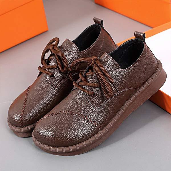 Women's Lace-Up Soft Sole Vintage Casual Shoes 34248858C