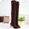 Women's High-Heeled Stretch Suede Over-the-Knee Boots 44888438C