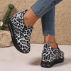 Women's Thick-soled Casual Leopard Print Sneakers 60665120S