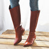 Women's Fashion Casual Chunky Heel Knee Boots 53530546S