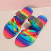 Women's Rainbow Rhinestone Slippers 69623614C