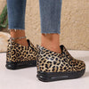 Women's Thick-soled Casual Leopard Print Sneakers 60665120S