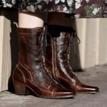 Women's Vintage Side-Zip Riding Boots 86953581C