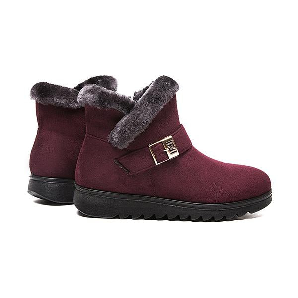 Women's Casual Plush Flat Snow Boots 21063056S