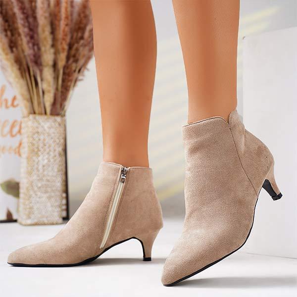 Women's Suede Stiletto Ankle Boots 47481943C