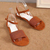 Women's Casual Buckle Suede Flat Sandals 16055348C