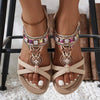 Women's Bohemian Flat Rhinestone Sandals 38370177C