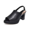Women's Peep-Toe Chunky Heel High Heel Sandals 27877987C