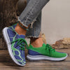 Women's Fashionable Casual Fly Weave Lace-Up Sneakers 46435859S