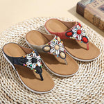 Women's Bohemian Seashell Flip Flops Beach Slippers 25535592S