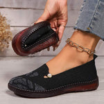 Women's Slip-On Knit Flat Shoes 45111747C