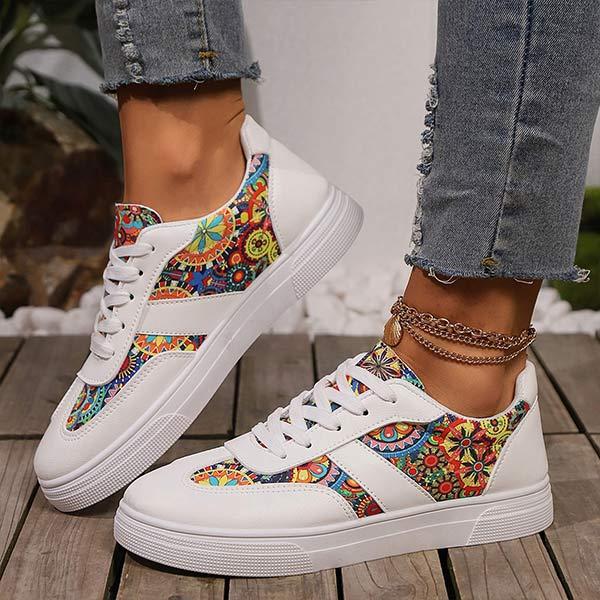 Women's Colorblock Casual Canvas Sneakers 89769394C